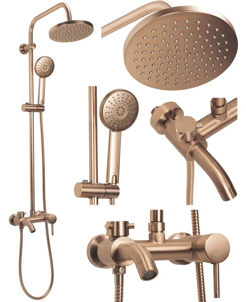 Komplet za prhanje Rea Luis Brush Copper