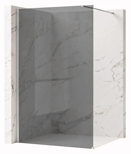 Stena za prhanje Rea Flexi Grey / Chrome 100