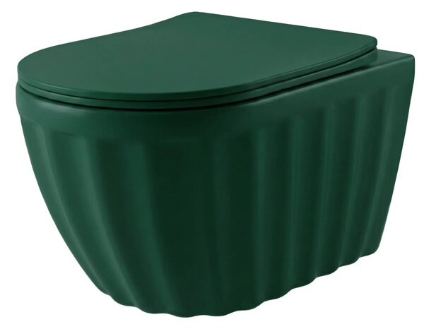 Set: Viseča WC školjka + Nadpultni umivalnik Rea Duo Matcha Matt
