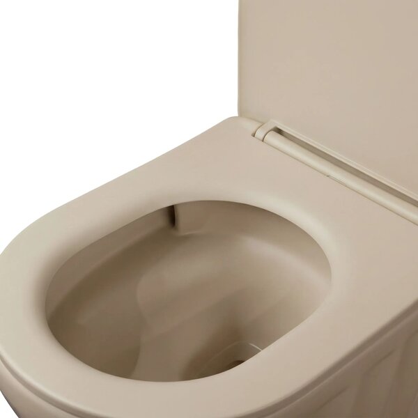 Set: Viseča WC školjka + Nadpultni umivalnik Rea Duo Caffe Latte Matt