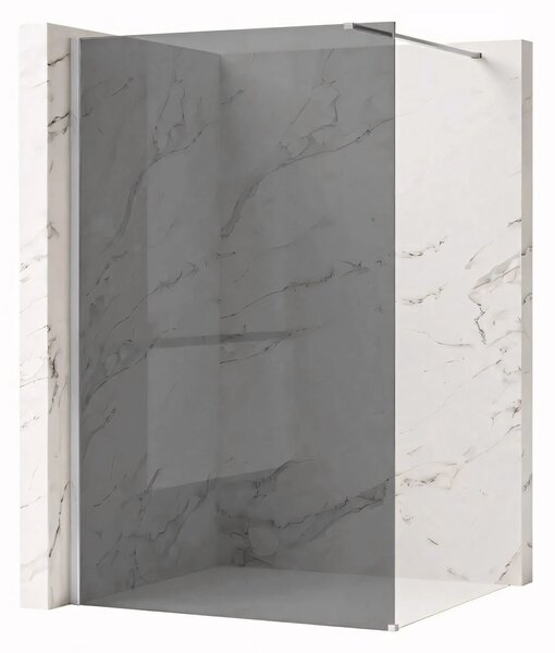 Stena za prhanje Rea Flexi Grey / Chrome 80