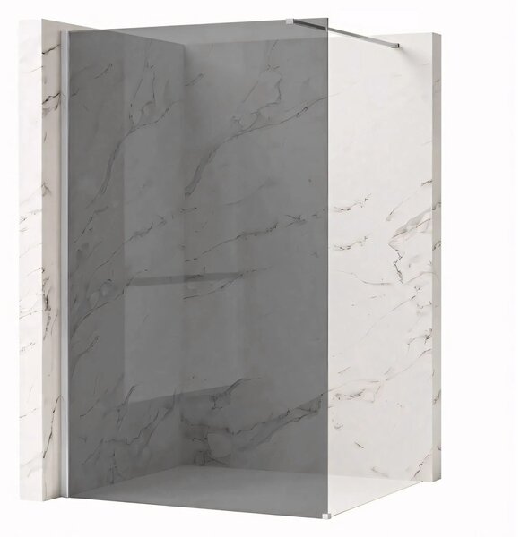 Stena za prhanje Rea Flexi Grey / Chrome 100