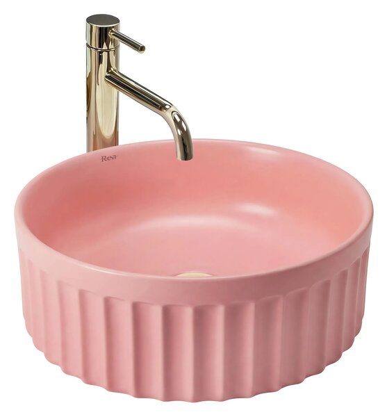Umivalnik na podstavku Rea DUO Sweet Pink Matt
