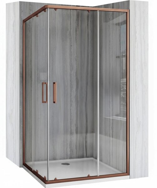 Rea City tuš kabina 80x100 Brush Copper