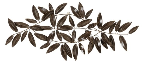 Kovinska stenska dekoracija 121x52 cm Leaves – Ixia