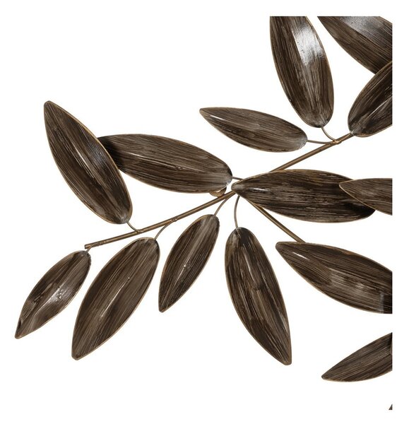 Kovinska stenska dekoracija 121x52 cm Leaves – Ixia