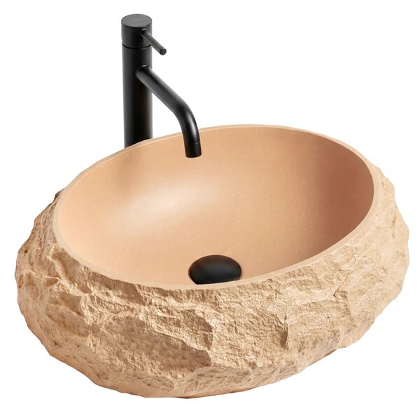 Umivalnik na podstavku Rea Mika Light Terracotta