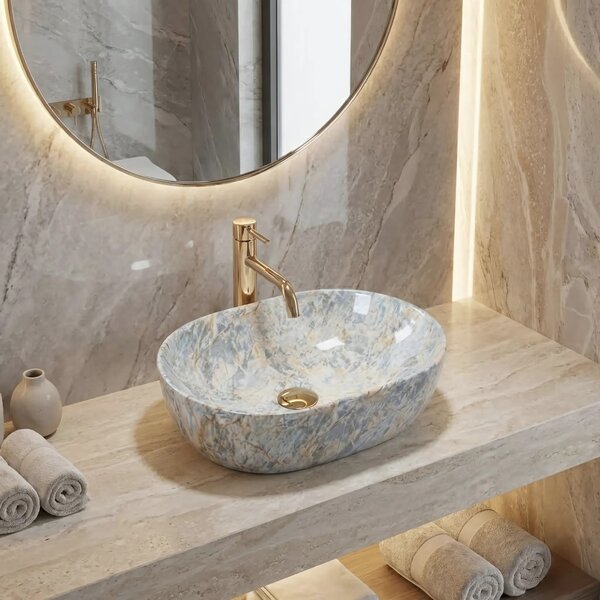 Umivalnik REA Amelia Ruststone 48