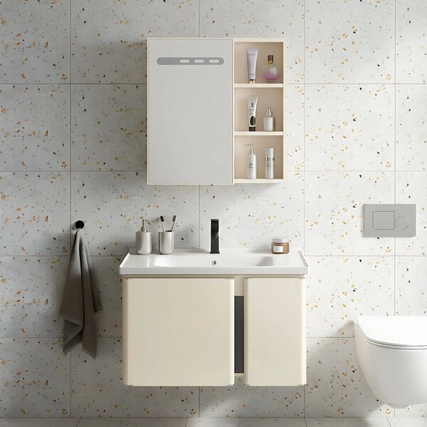 Komplet kopalniškega pohištva z umivalnikom Tula 60cm Beige