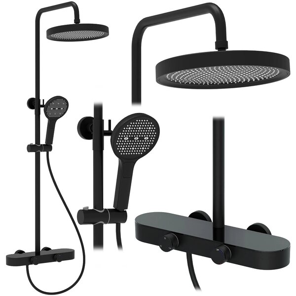 Komplet za prhanje REA Creo Black
