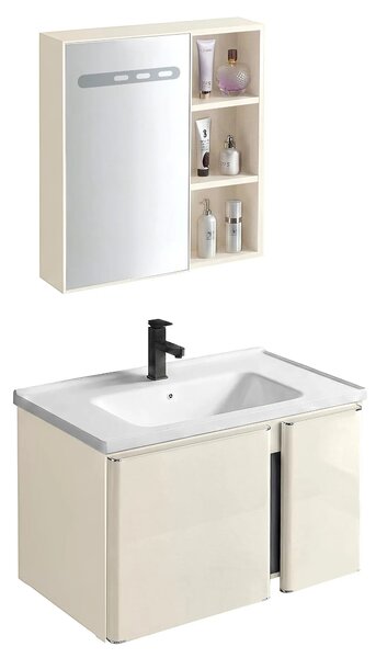 Komplet kopalniškega pohištva z umivalnikom Tula 60cm Beige