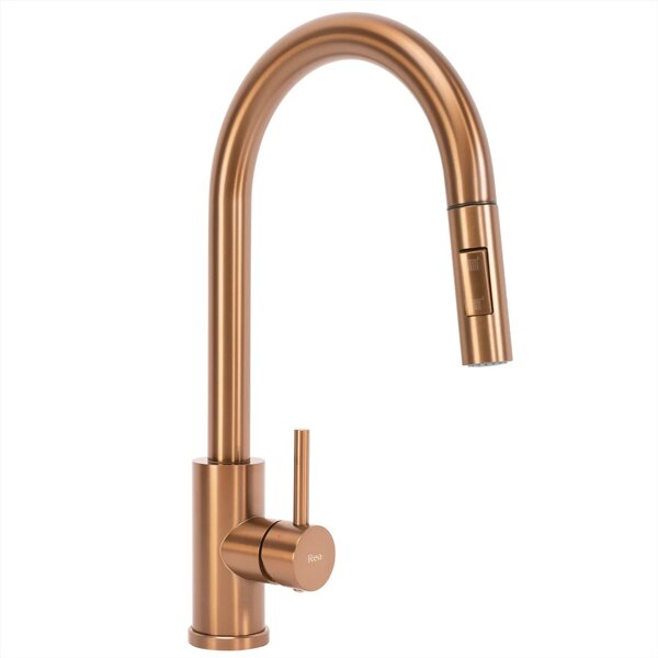 Jekleno pomivalno korito Fin BRUSH COPPER