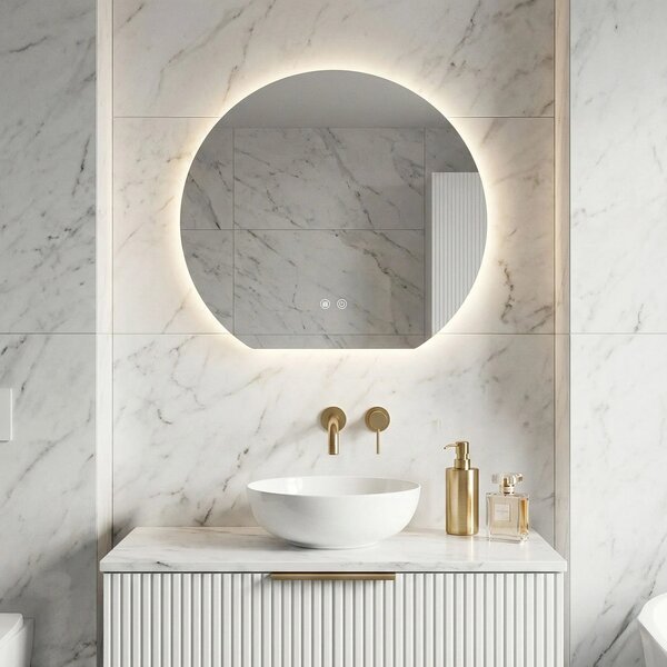 Stensko ogledalo LED 70cm Fabio