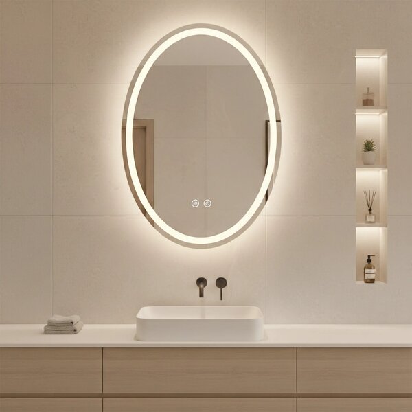 Stensko ogledalo LED Marco 50x70 cm