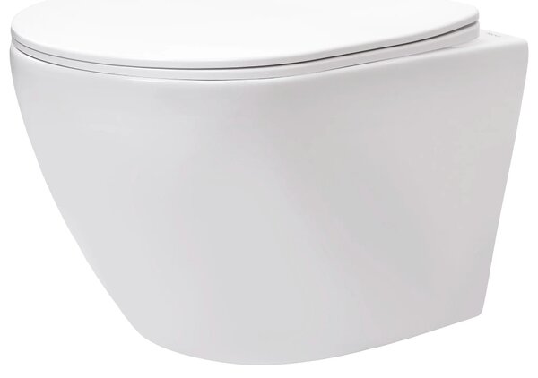 Stenska WC školjka REA Carlo Lux Rimless s funkcijo bideja