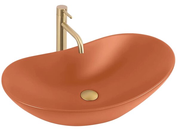 Umivalnik Rea Royal Olive Cinnamon countertop
