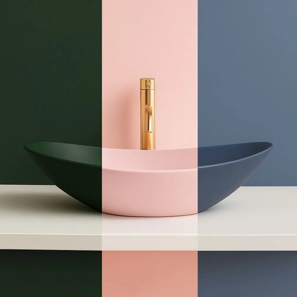 Umivalnik Rea Royal Olive Cinnamon countertop