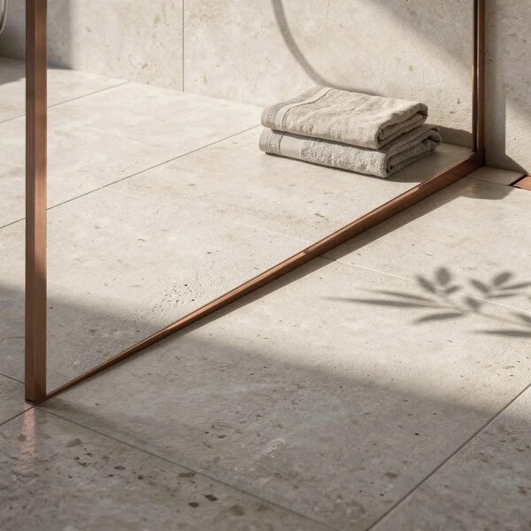 Lestev za tuš kabino 100cm Brush Copper