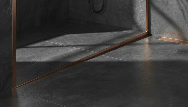 Lestev za tuš kabino 100cm Brush Copper