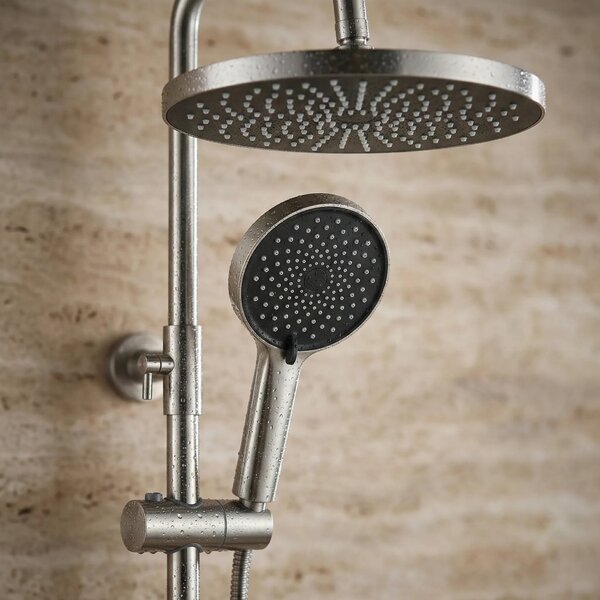 Komplet za prhanje Rea Lungo Stripe Brush Nickel
