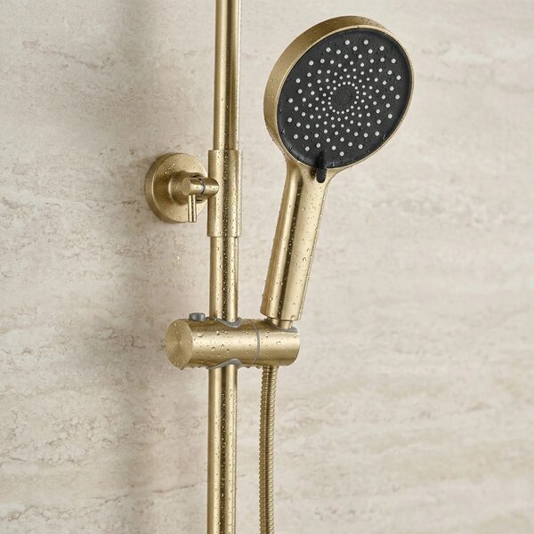 Komplet za prhanje Rea Lungo Stripe Brush Gold