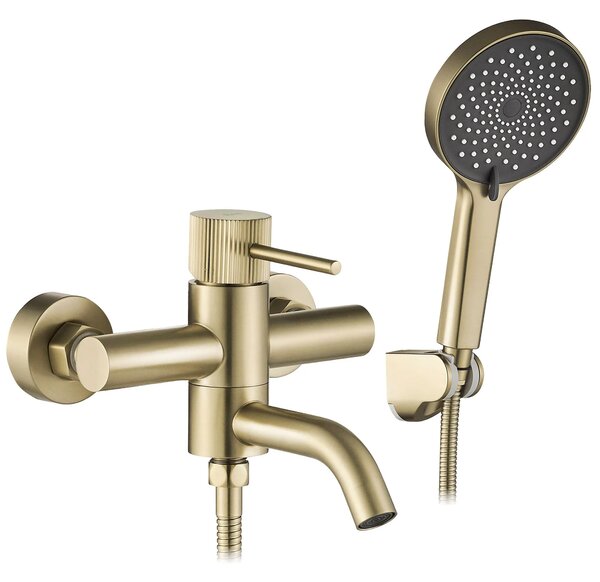 Mešalnik za kopel Rea Lungo Stripe Gold Brush