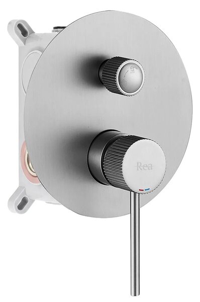 Komplet za tuširanje za vgradnjo Rea Lungo Stripe Nickel Brush + BOX