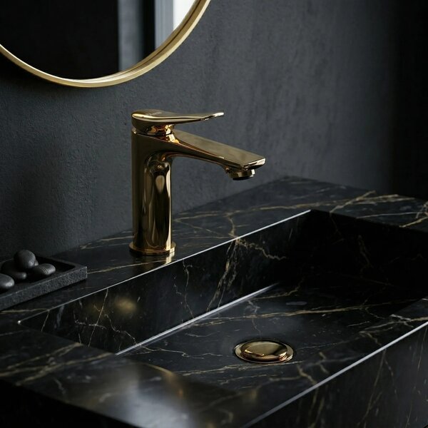 Armatura za umivalnik PREMIUM REA Vision Gold Low
