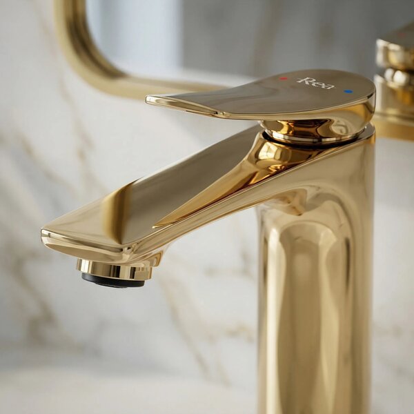 Armatura za umivalnik PREMIUM REA Vision Gold Low