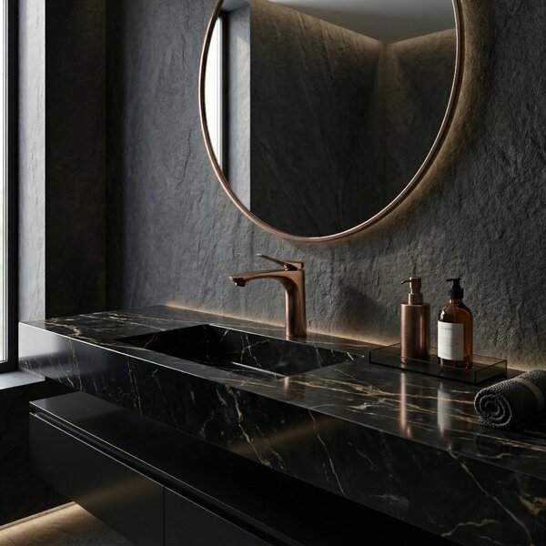 Armatura za umivalnik PREMIUM REA Vision Copper Brush Low