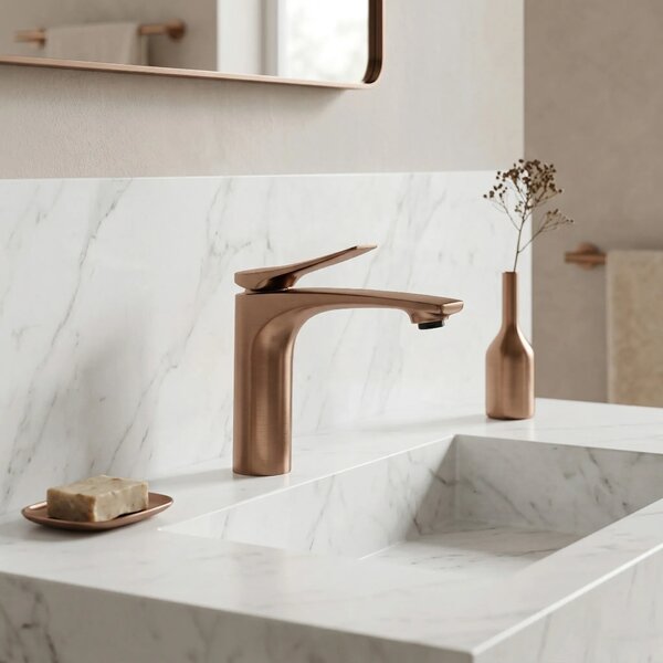 Armatura za umivalnik PREMIUM REA Vision Copper Brush Low
