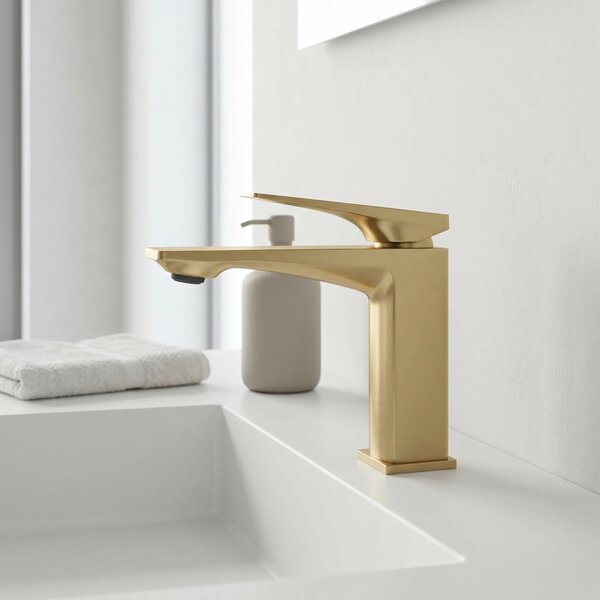 Mešalnik za umivalnik PREMIUM REA Prime Brush Gold Low