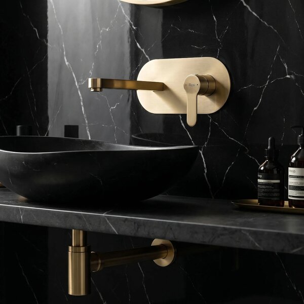 REA Arcos Brush Gold Skrita armatura za umivalnik