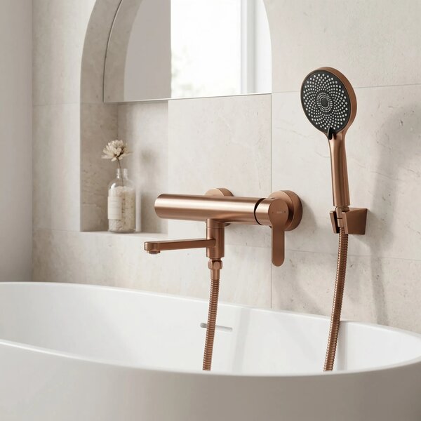 Armatura za kad Rea Arcos Brushed Copper