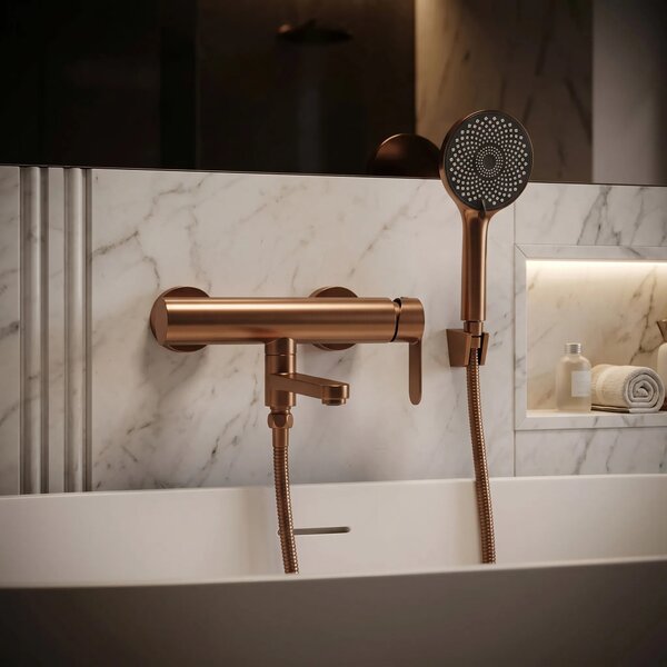 Armatura za kad Rea Arcos Brushed Copper