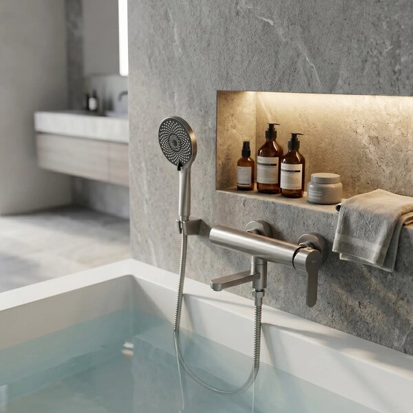 Armatura za kad Rea Arcos Brushed Nickel