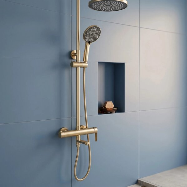 Tuš Set Rea Arcos brush gold