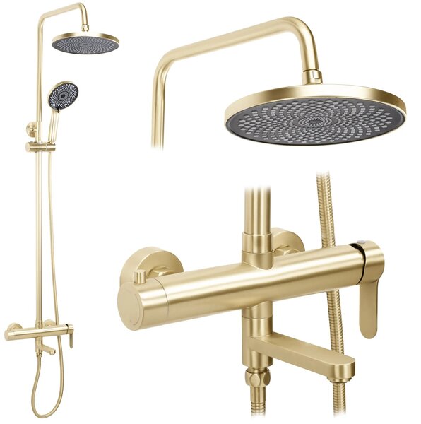 Tuš Set Rea Arcos brush gold