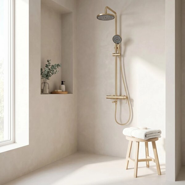 Tuš Set Rea Arcos brush gold
