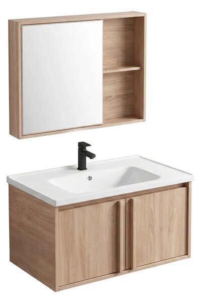 Komplet kopalniškega pohištva z umivalnikom Gama T25023 BXM 80CM