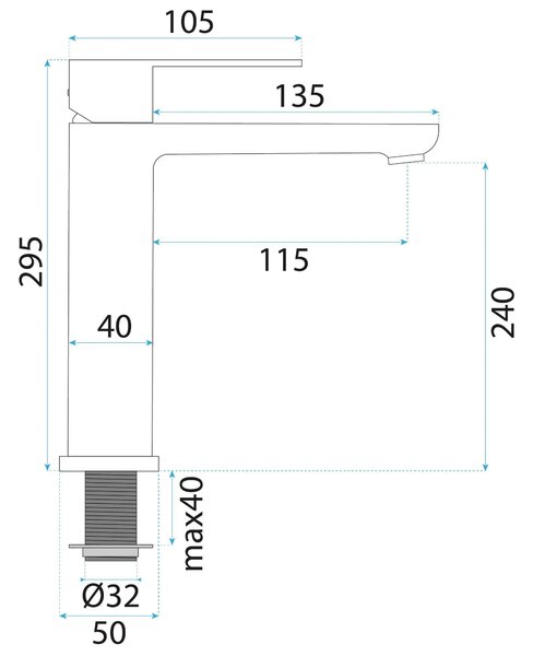 Kopalniški mešalnik Rea Logan Brush Copper