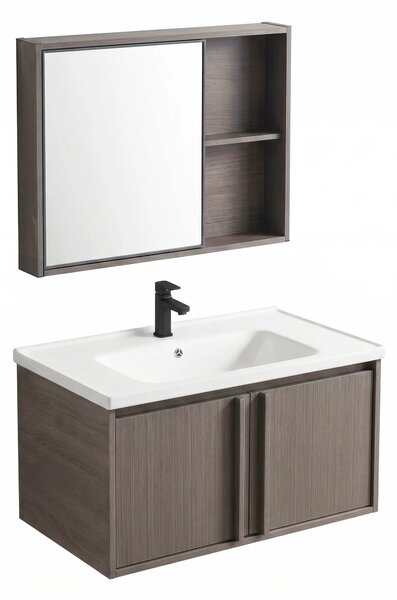 Komplet kopalniškega pohištva z umivalnikom Gama T25023 KJM 80CM