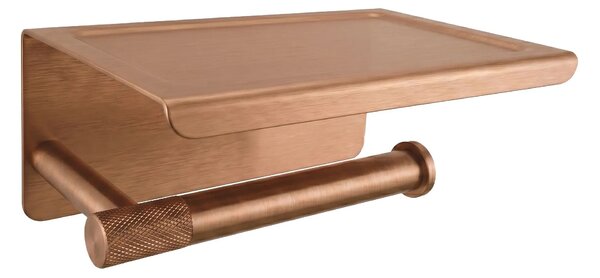 Držalo za toaletni papir s polico 6613 Modern Copper Brush