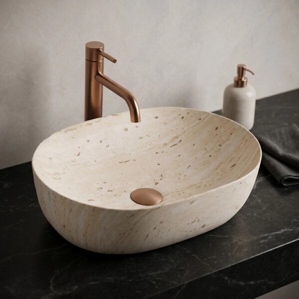 Umivalnik REA Amelia Travertine Classic 48