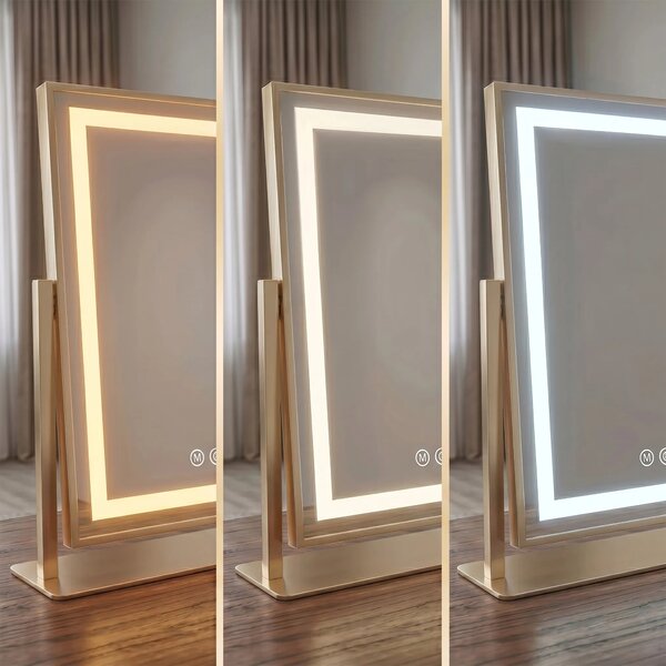 Stensko ogledalo LED LUMI L.Gold 30x40cm