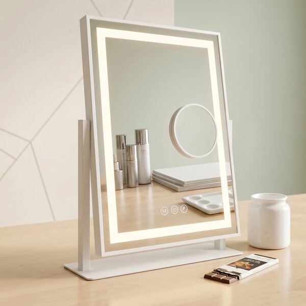 Stensko ogledalo LED LUMI White 30x40cm