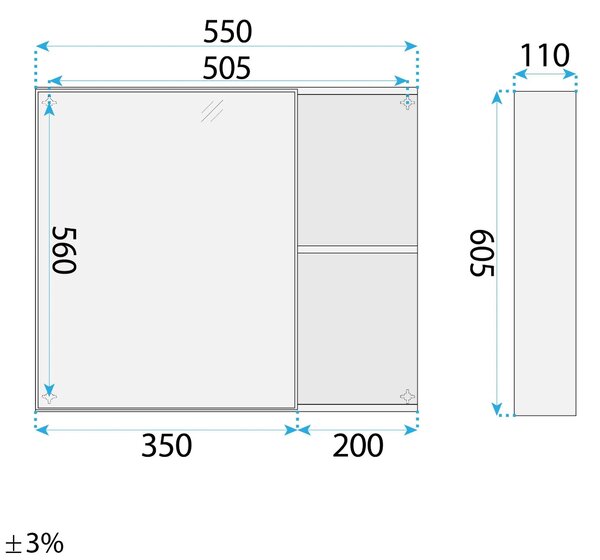 Komplet kopalniškega pohištva z umivalnikom Gama T25023 QHM 60CM