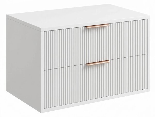 Kopalniška omarica pod umivalnikom Rea Mono 80cm White