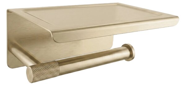 Držalo za toaletni papir s polico 6613 Modern Gold Brush