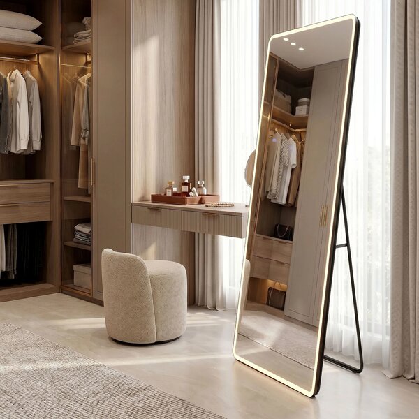 Ogledalo LED Classico 60x170cm Black